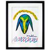 Image 1 : Menashe Kadishman- Pastel on Paper "Untitled"