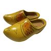 Image 1 : Yellow Wooden Clogs from Holland , 11" Length