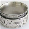 Image 1 : "I am Enough" motivational ring size 8