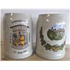 Image 1 : Two German Beer Steins - ALL PROCEEDS FROM THIS ITEM GO TO WOMENS SHELTER