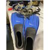 Image 2 : TWO Sets of Water Sports Gear - Goggle, Snorkels and Flippers