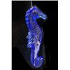 Image 1 : Blue Glass Seahorse Suncatcher