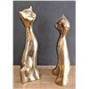 Image 2 : Pair of Brass Cats