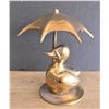 Image 2 : Brass Duck with Umbrella