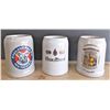 Image 1 : Three German Made Beer Steins - One with a Chip