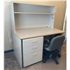 Image 1 : Desk and Chair , - PICK UP ONLY AT HOUSE