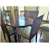 Image 2 : Quality Dining Table with TWO extension leafs and six chairs - PICK UP ONLY AT HOUSE