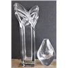 Image 1 : Two Lead Crystal Vases - One is Mikasa