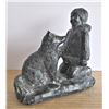 Image 1 : Inuit Style Boy and Dog Statuette - Proceeds go to DMSCC