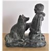 Image 2 : Inuit Style Boy and Dog Statuette - Proceeds go to DMSCC