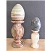 Image 1 : Two Stone Eggs and Stands