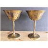 Image 2 : Pair of Brass Goblets in Box