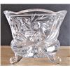 Image 2 : Pinwheel Lead Crystal Pitcher and Footed Dish