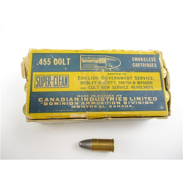 COLLECTIBLE .455 COLT AMMO