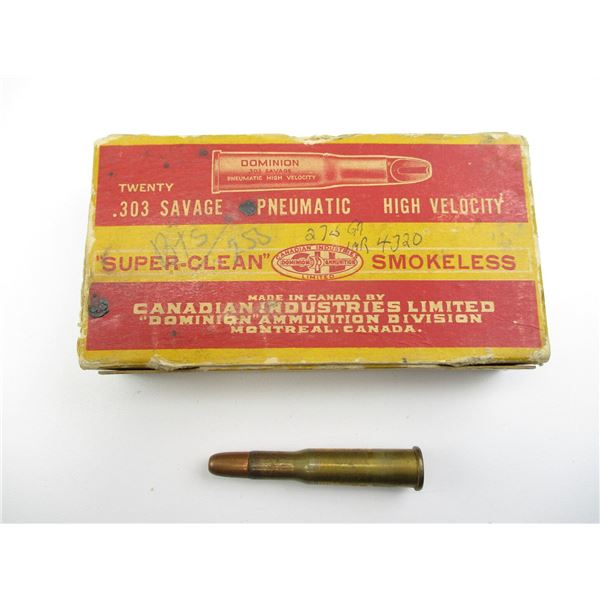 COLLECTIBLE CIL DOMINION .303 SAVAGE