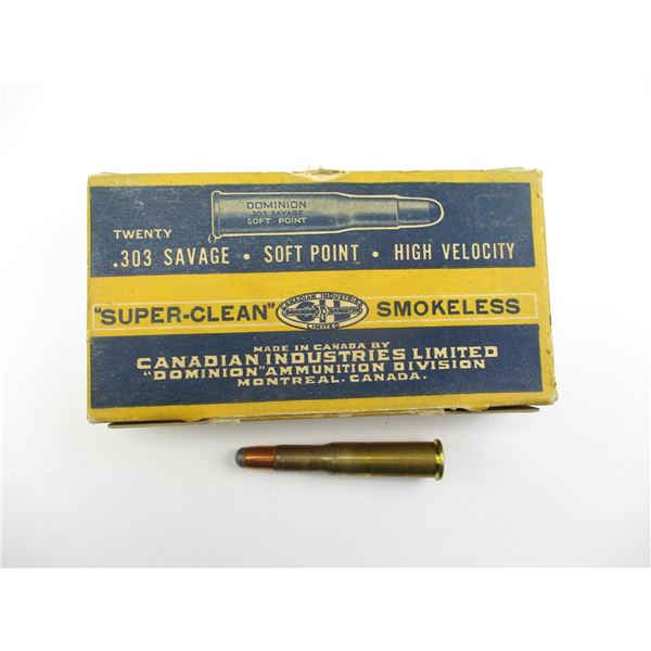 COLLECTIBLE CIL DOMINION .303 SAVAGE