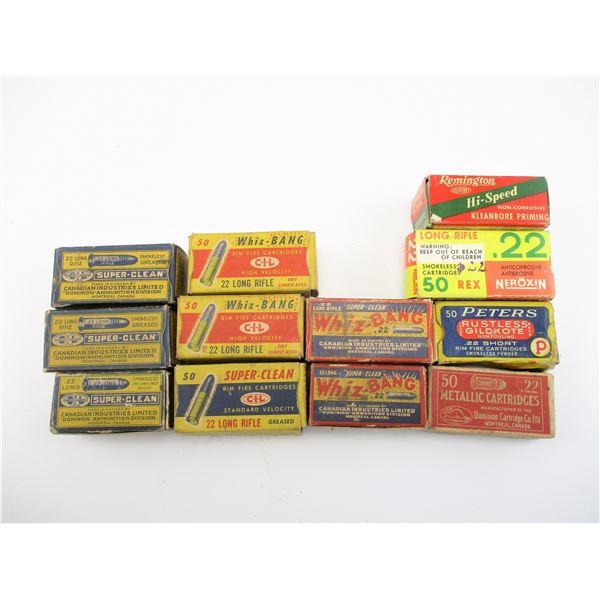 COLLECTIBLE ASSORTED .22 AMMO