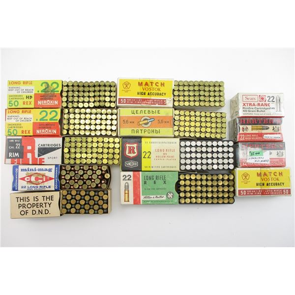 COLLECTIBLE ASSORTED .22 LR