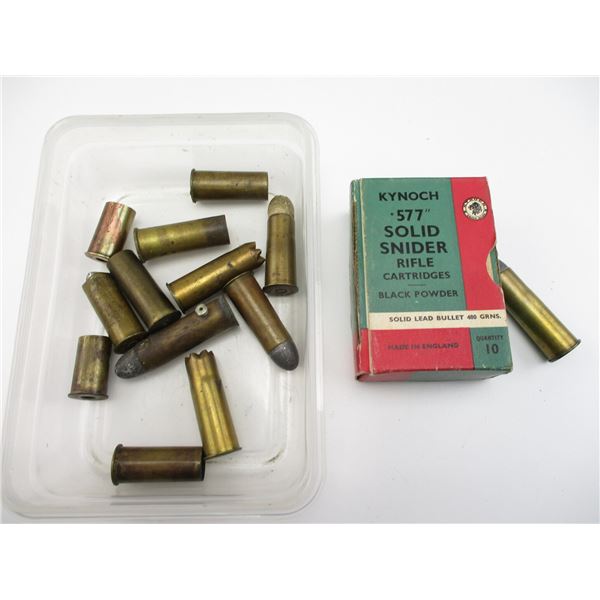 COLLECTIBLE KYNOCH .577 SNIDER AMMO