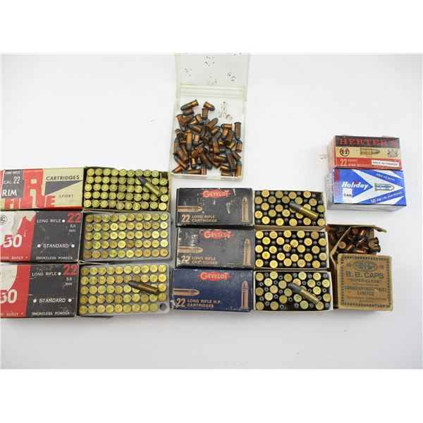 COLLECTIBLE ASSORTED .22 AMMO