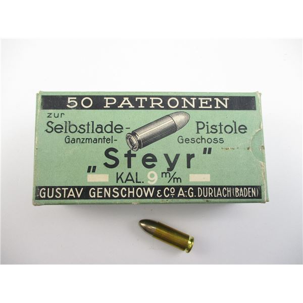 COLLECTIBLE  GUSTAV GENSCHOW 9MM STEYR