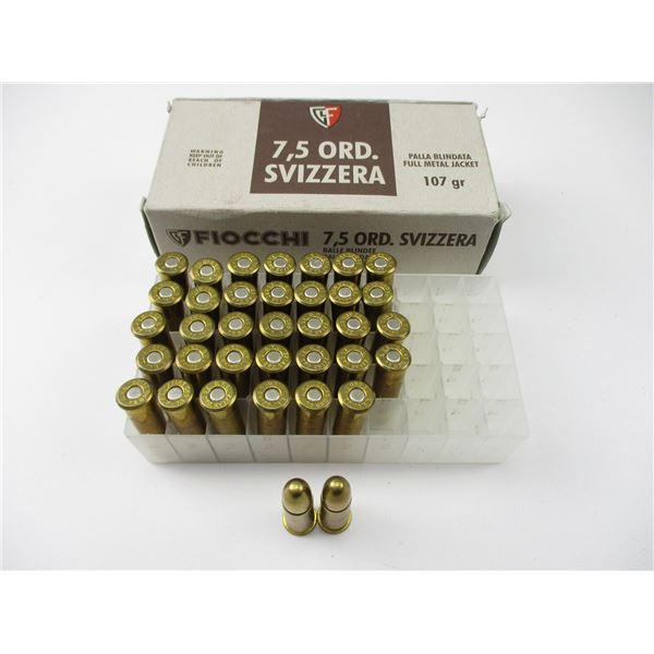 FIOCCHI .7,5 ORD. SVIZZERA AMMO