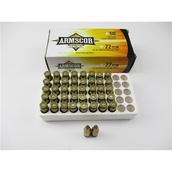 ARMSCOR .22 TCM AMMO LOT