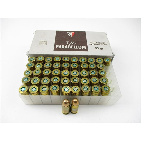 FIOCCHI 7,65 PARABELLUM AMMO LOT