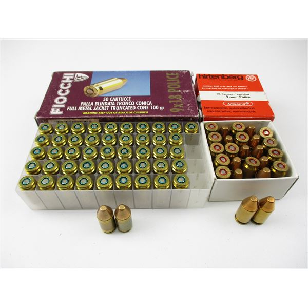 ASSORTED 9MM POLICE AMMO LOT