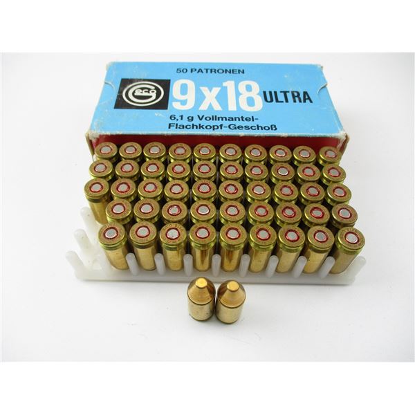 GECO 9X18 ULTRA AMMO LOT