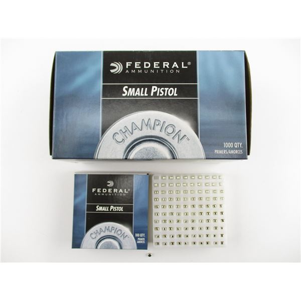 FEDERAL SMALL PISTOL PRIMERS