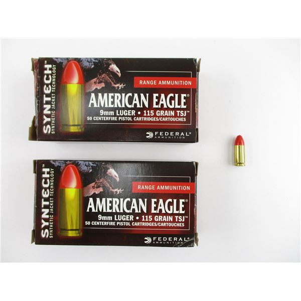 AMERICAN EAGLE 9MM LUGER AMMO