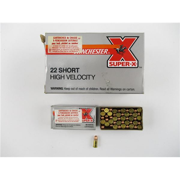 WINCHESTER SUPER-X .22 SHORT AMMO