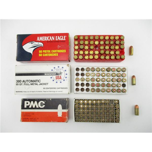 ASSORTED .380 AUTO AMMO