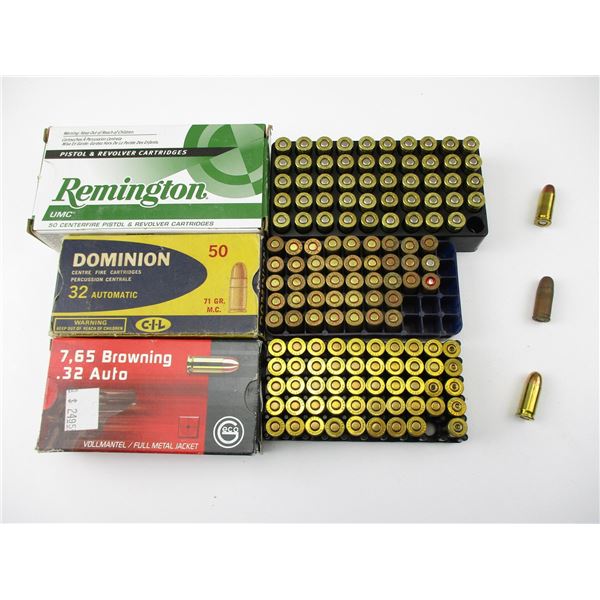 ASSORTED .32 AUTO AMMO