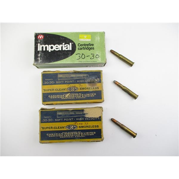 ASSORTED 30-30 AMMO LOT