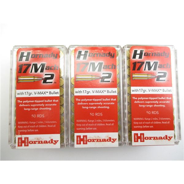 HORNADY .17 MATCH 2 AMMO LOT