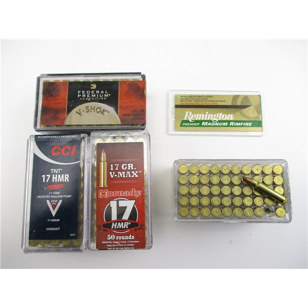 ASSORTED .17 HMR AMMO LOT