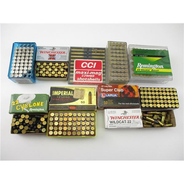 ASSORTED .22 AMMO