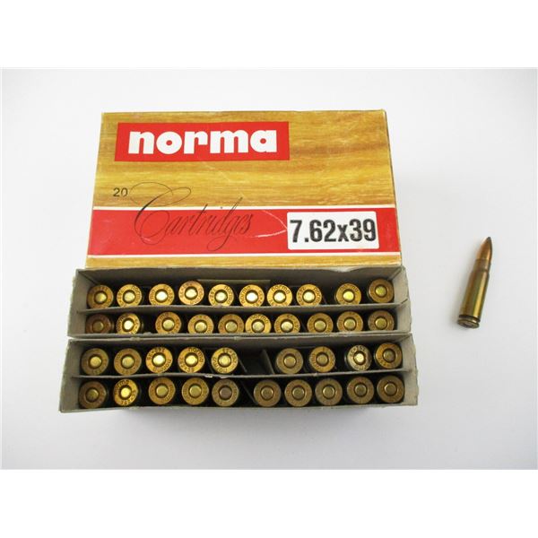 NORMA 7.62X39 AMMO