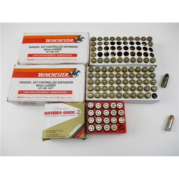 ASSORTED 9MM LUGER AMMO