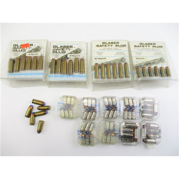 ASSORTED GLASER SAFETY SLUGS AMMO