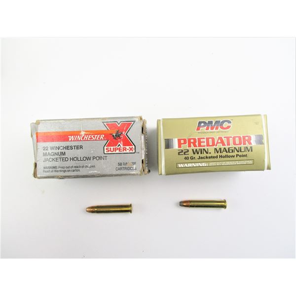 ASSORTED .22 WIN MAG AMMO