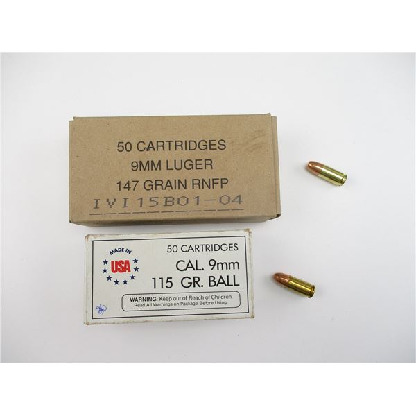 ASSORTED 9MM AMMO