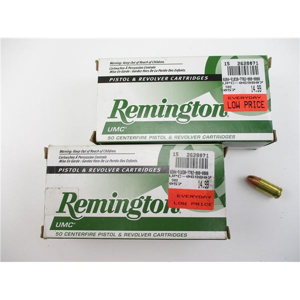 REMINGTON UMC 9MM LUGER MC