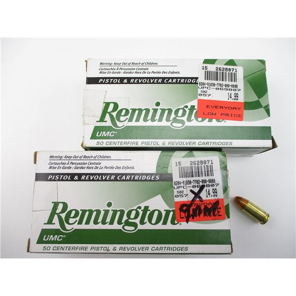 REMINGTON UMC 9MM LUGER MC