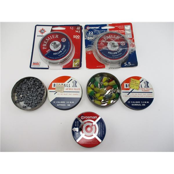 ASSORTED 5.5MM AIR GUN PELLETS