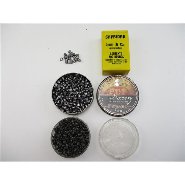 ASSORTED AIR GUN PELLETS LOT