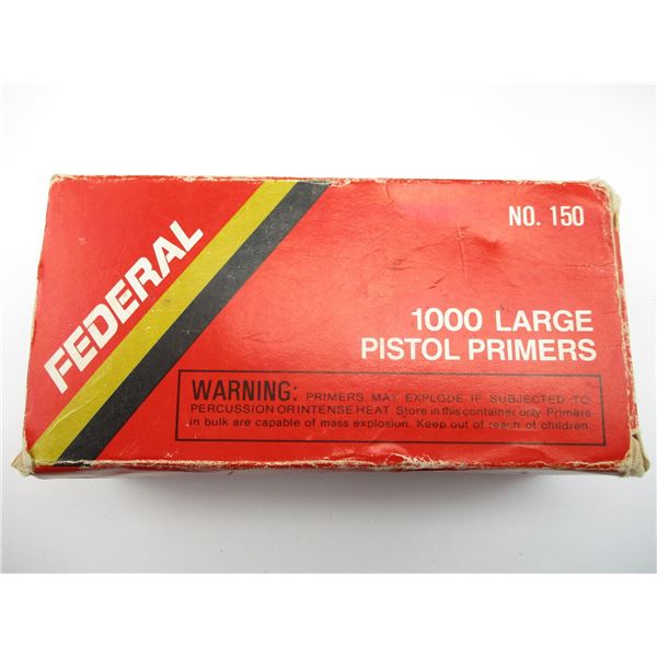 FEDERAL NO. 150 LARGE PISTOL PRIMERS