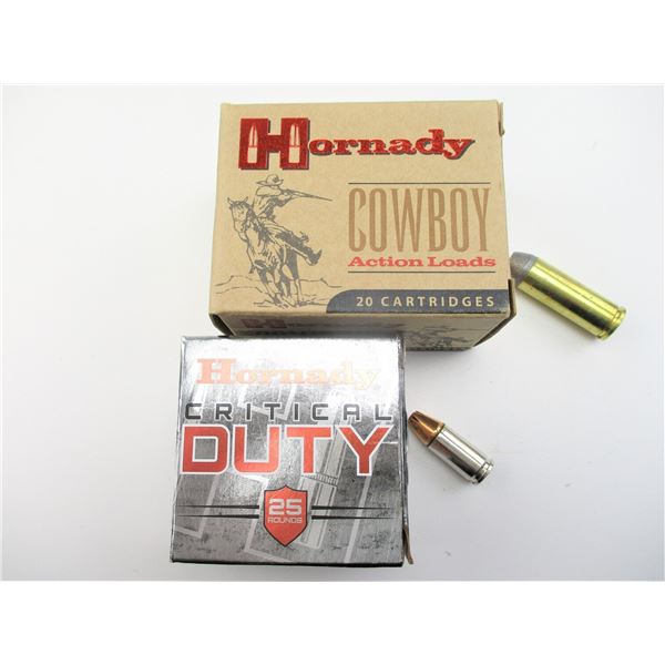 HORNADY ASSORTED 9MM LUGER+P/.45 COLT